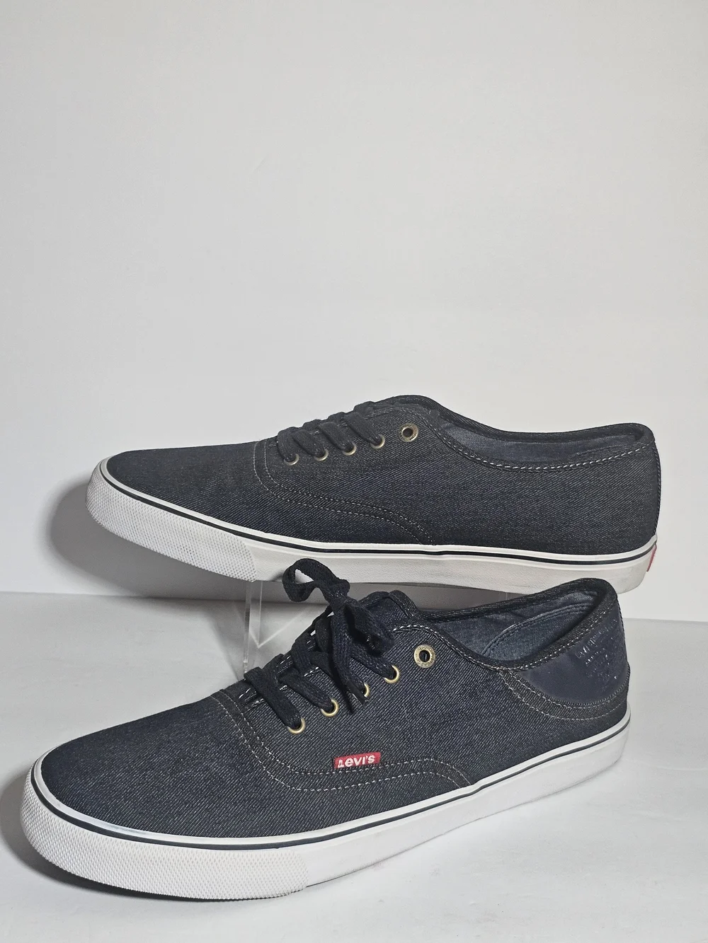 Levi's Comfort Tech Denim Sneakers Mens Size 13 Preppy Lace Up Casual Skate Shoe